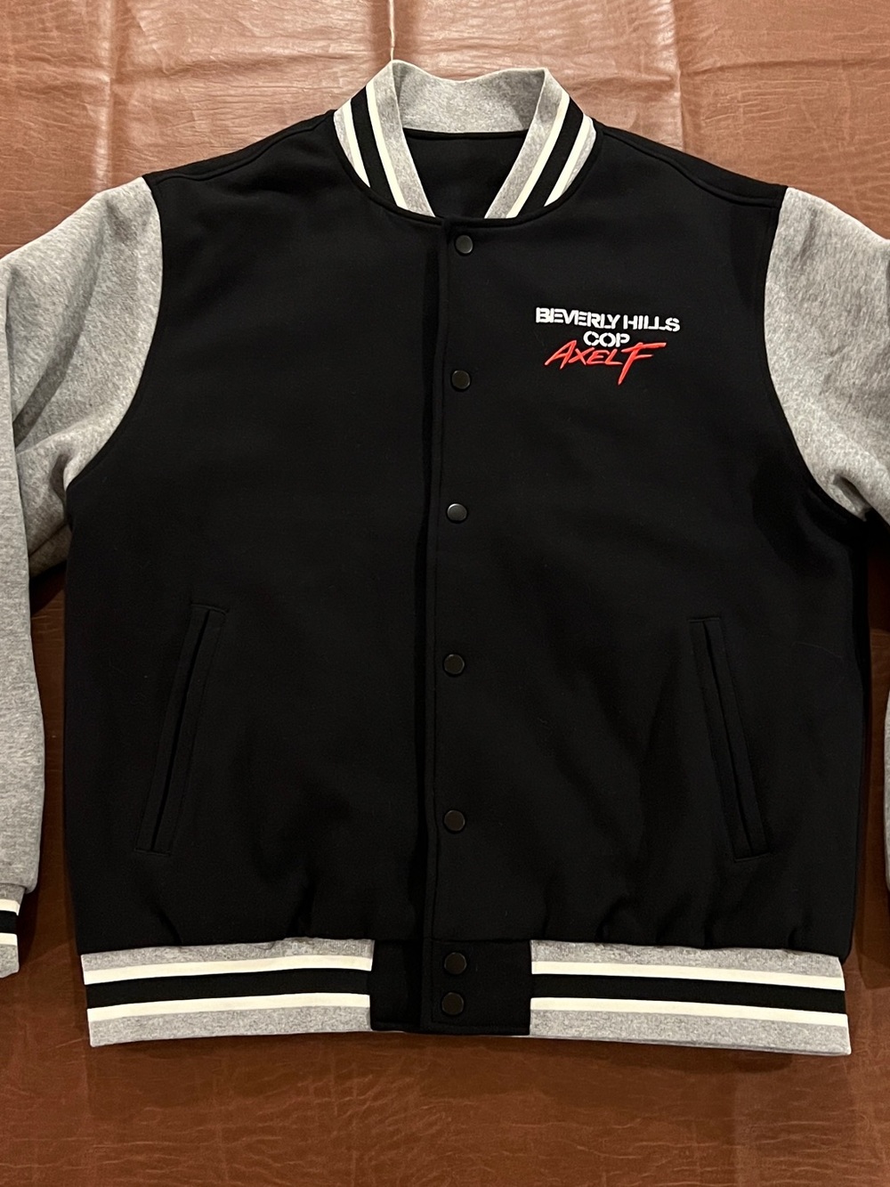 RARE NWoT Beverly Hills Cop Movie Axel Foley Detroit Varsity Jacket - Large